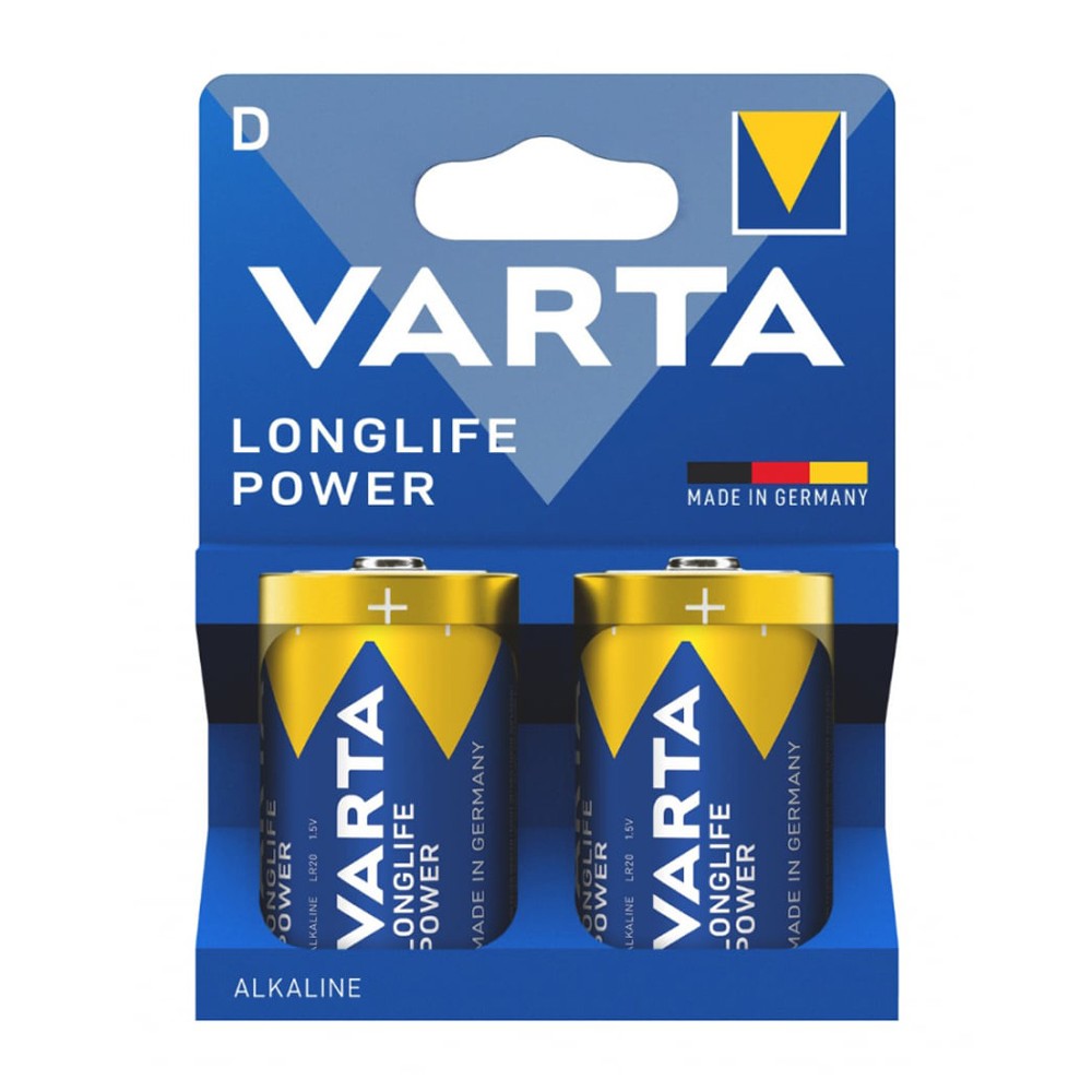 VARTA αλκαλικές μπαταρίες Longlife Power, D/LR20, 1.5V, 2τμχ
