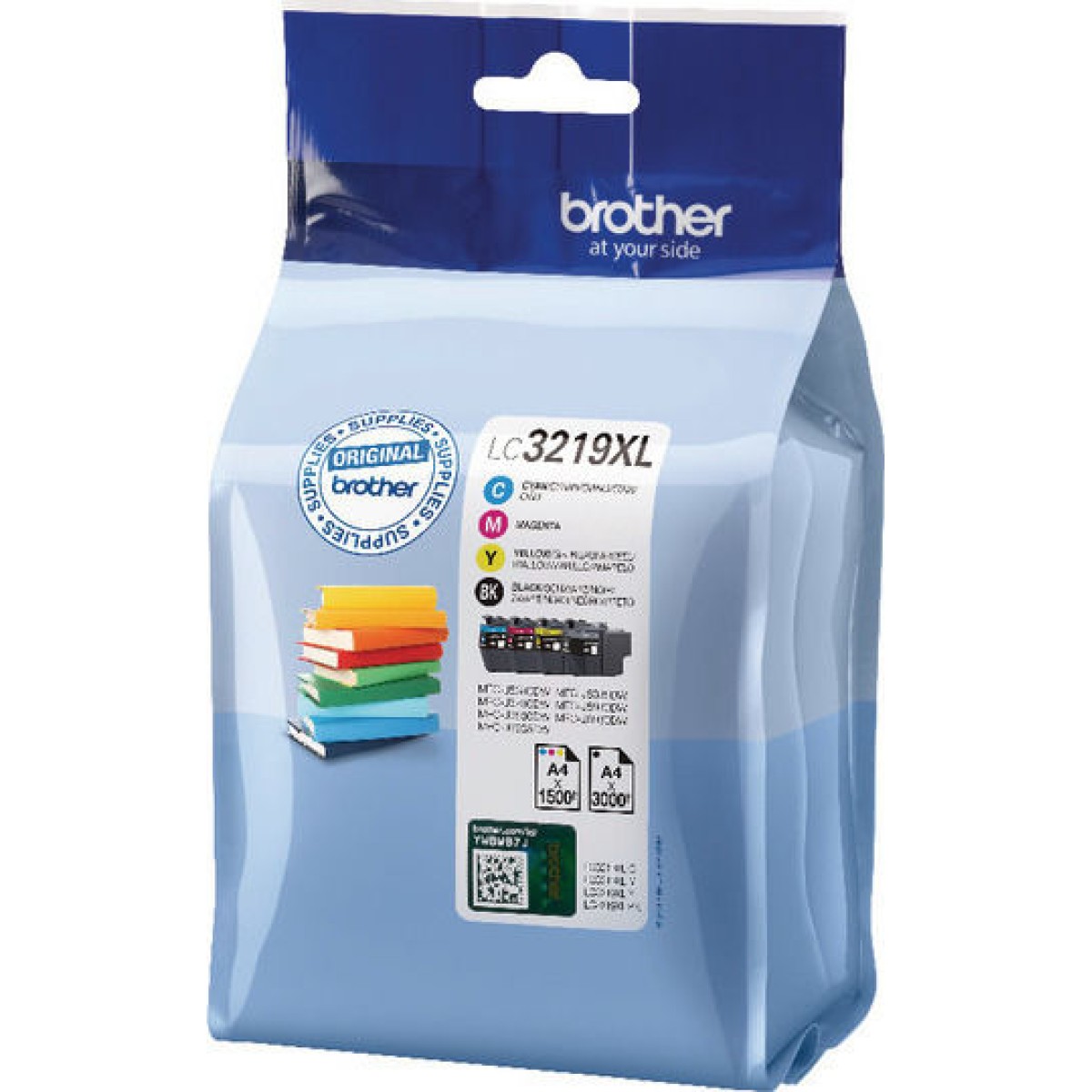 Brother LC3219XL Γνήσιο Πακέτο 4 Μελανιών Εκτυπωτή InkJet Κίτρινο / Κυανό / Ματζέντα / Μαύρο (LC-3219XLVALDR)