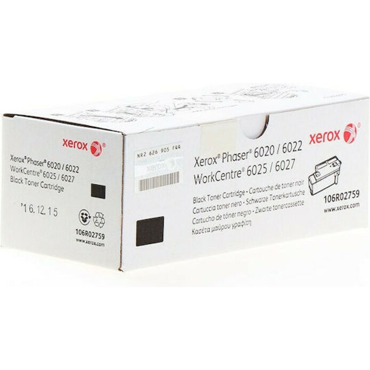Xerox 106R02759 Γνήσιο Toner Laser Εκτυπωτή Μαύρο 2000 Σελίδων