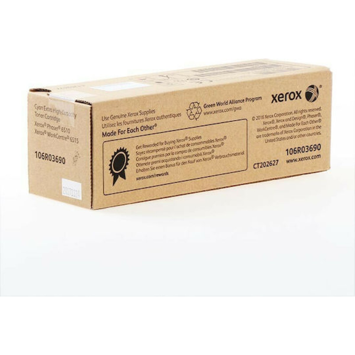 Xerox 106R03690 Γνήσιο Toner Laser Εκτυπωτή Κυανό High Capacity 4300 Σελίδων