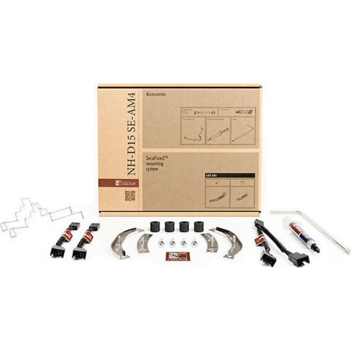 Noctua NH-D15 SE-AM4 Ψύκτρα Επεξεργαστή Διπλού Ανεμιστήρα για Socket AM4/AM5 Καφέ