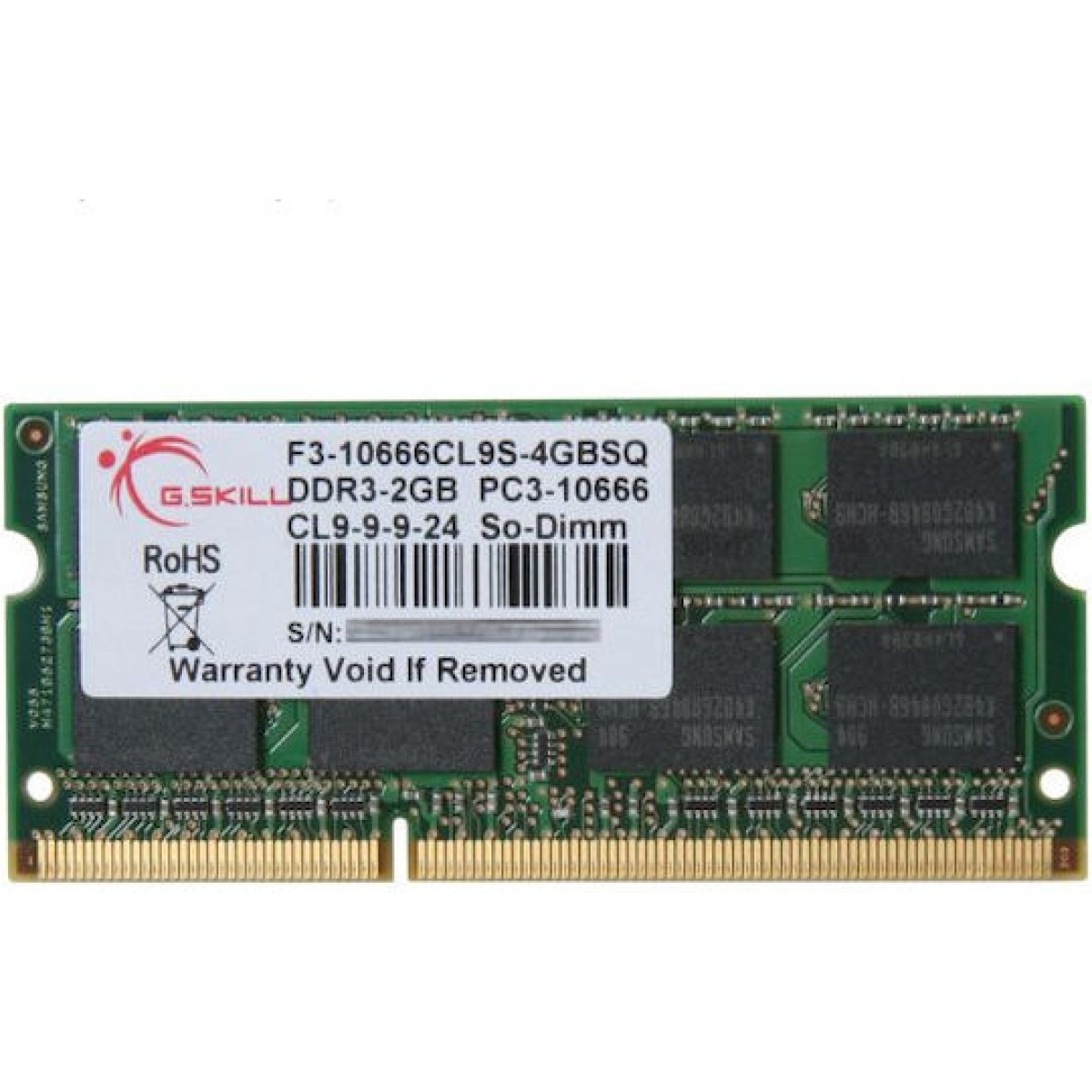 G.Skill Sq Series DDR3 με Module 1x4GB και Ταχύτητα 1333 για Laptop