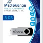 MediaRange 8GB USB 2.0 Stick Μαύρο