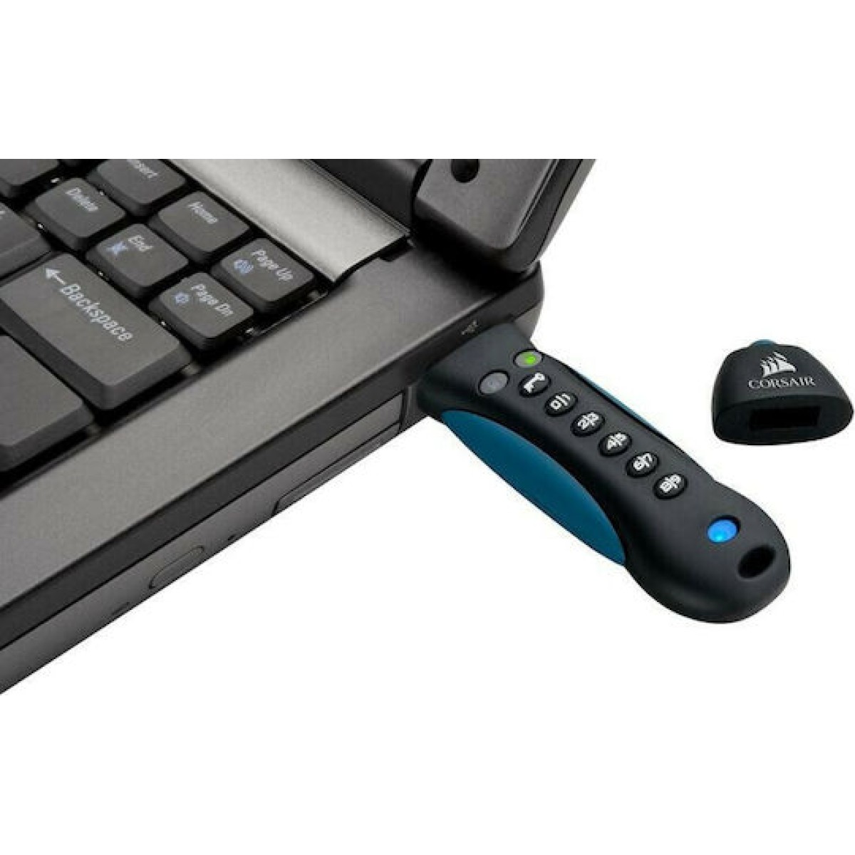 Corsair Padlock 3 64GB USB 3.0 Stick Μαύρο