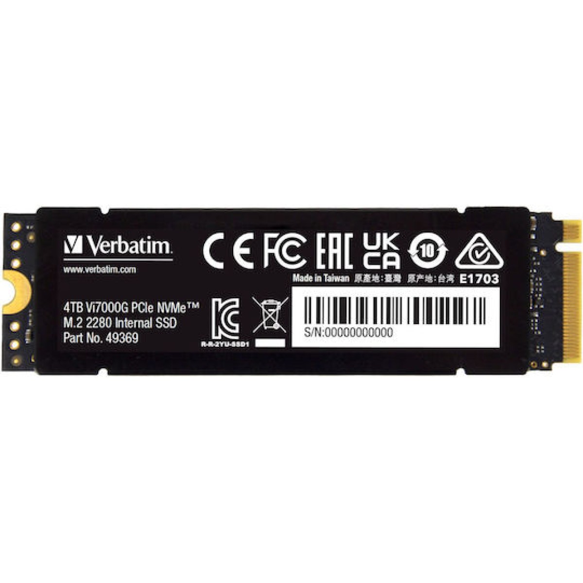 Verbatim Vi7000 SSD 4TB M.2 NVMe PCI Express 4.0