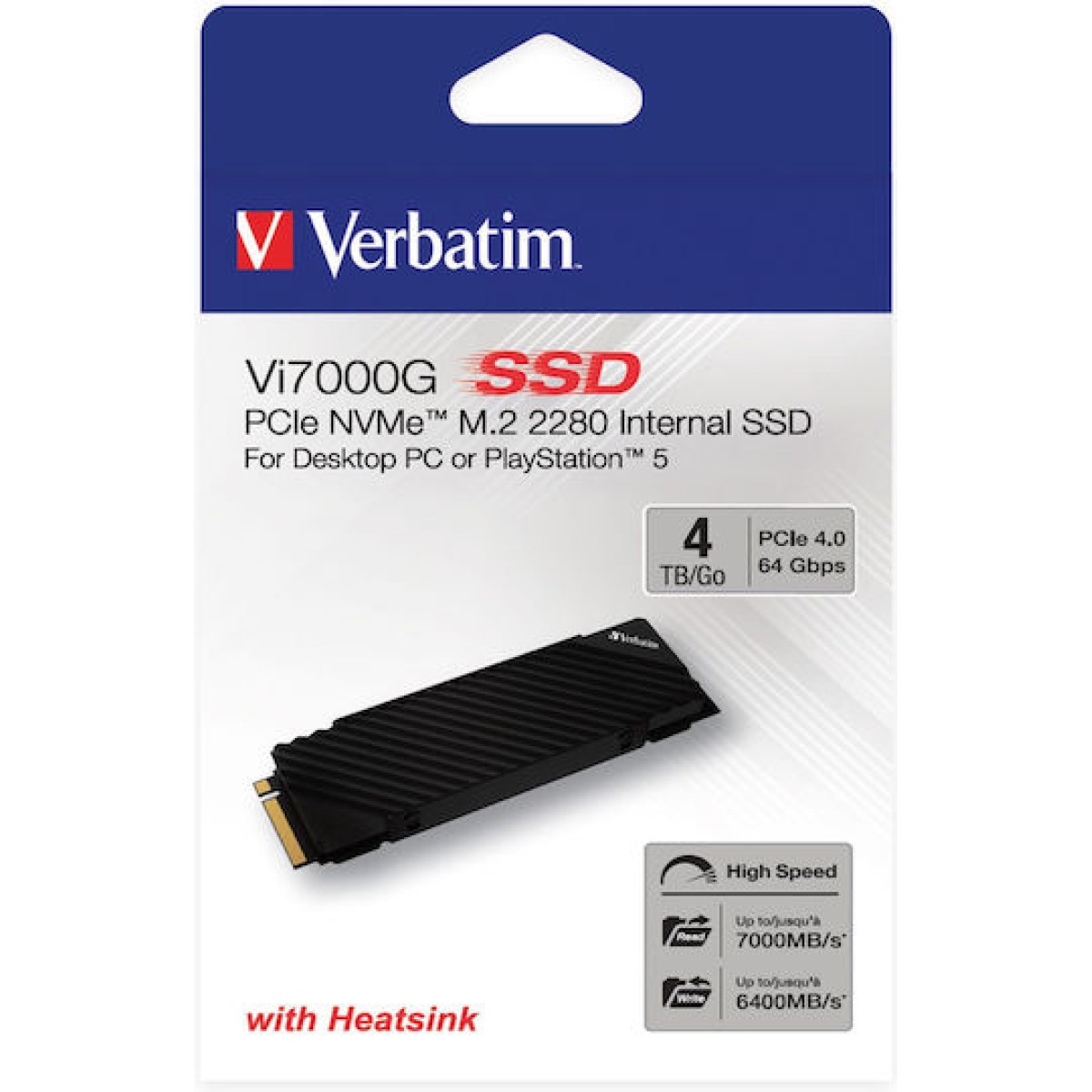 Verbatim Vi7000 SSD 4TB M.2 NVMe PCI Express 4.0
