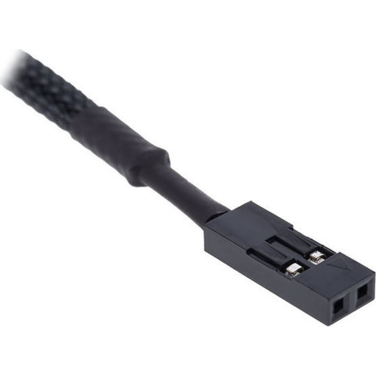 Alphacool Eiszapfen Temperature Sensor G1/4 IG/IG mit AG Adapter Deep Black