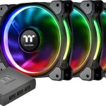 Thermaltake Riing Plus 14 LED RGB Radiator Fan TT Premium Case Fan 140mm με Σύνδεση 4-Pin Molex 3τμχ