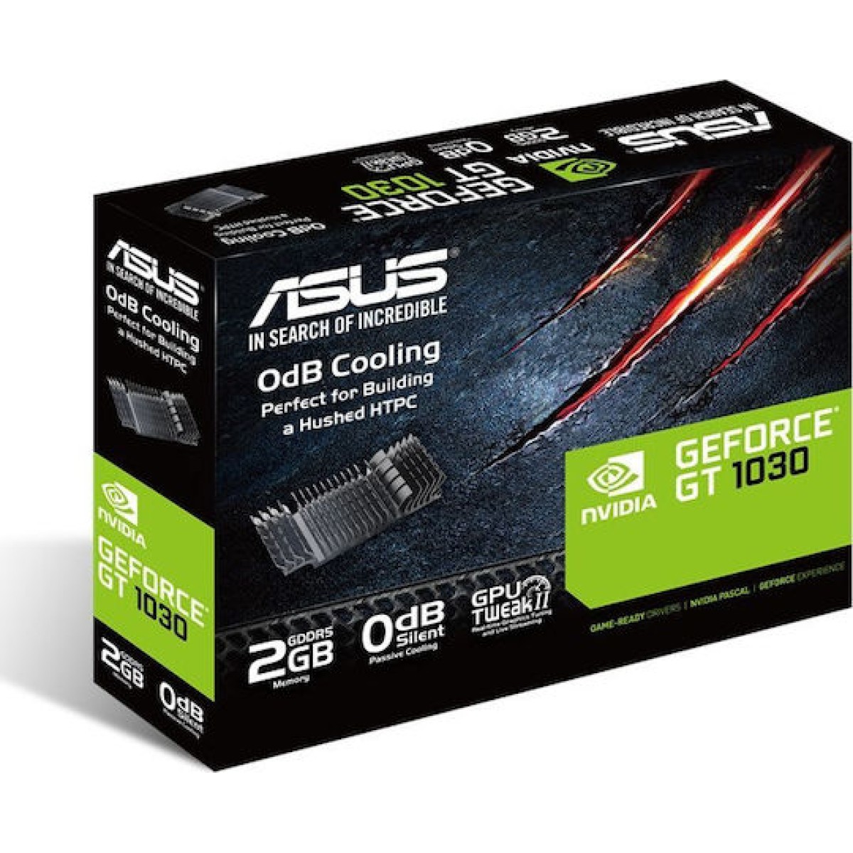 Asus GeForce GT 1030 2GB GDDR5 LP Silent with Brackets Κάρτα Γραφικών