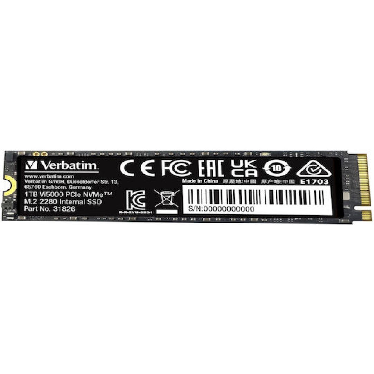 Verbatim Vi5000 SSD 1TB M.2 NVMe PCI Express 4.0