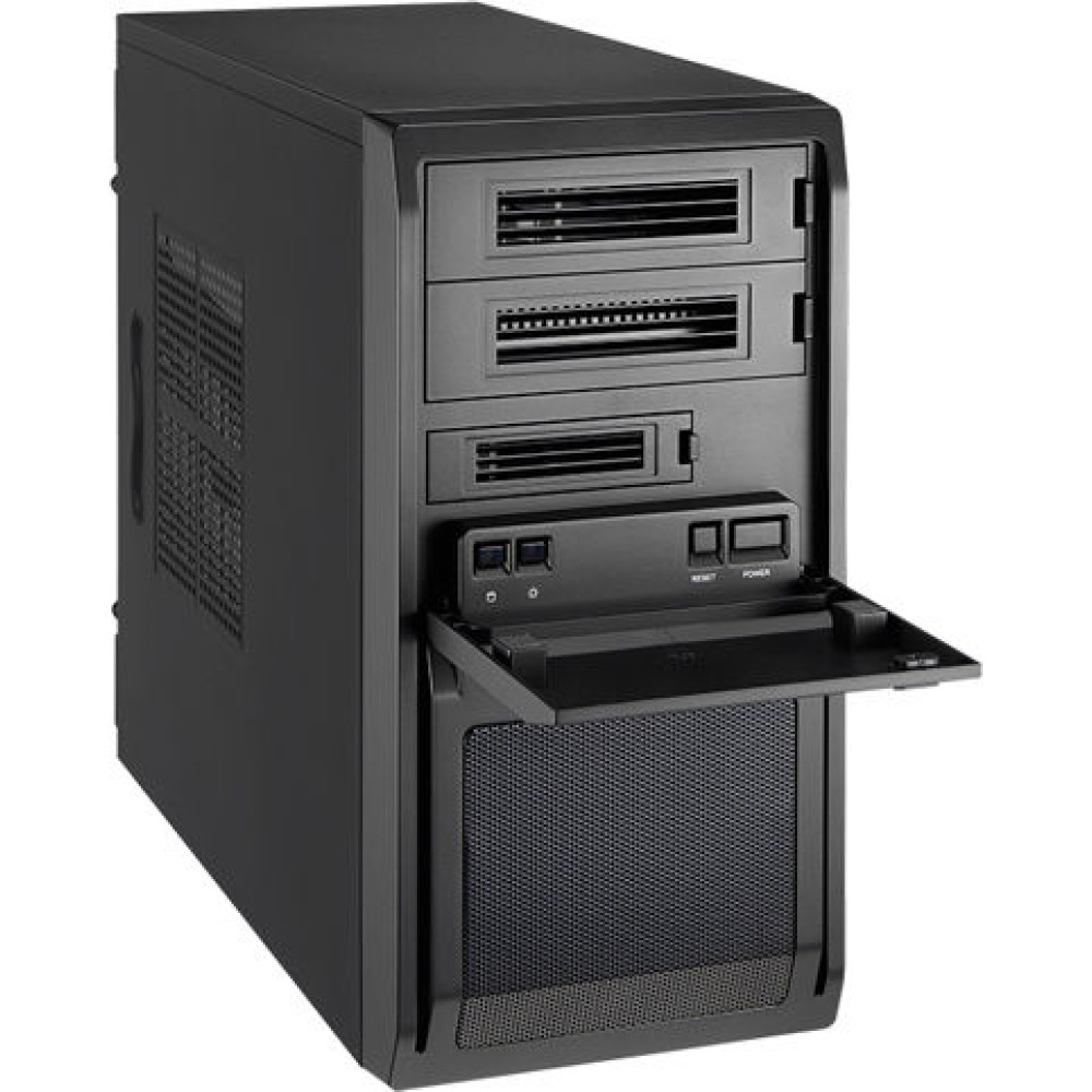 Chieftec LT-01B-350GPB Mini Tower Κουτί Υπολογιστή Μαύρο