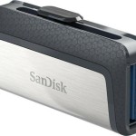 Sandisk Ultra Dual Drive 128GB USB 3.1 Stick με σύνδεση USB-A & USB-C Λευκό