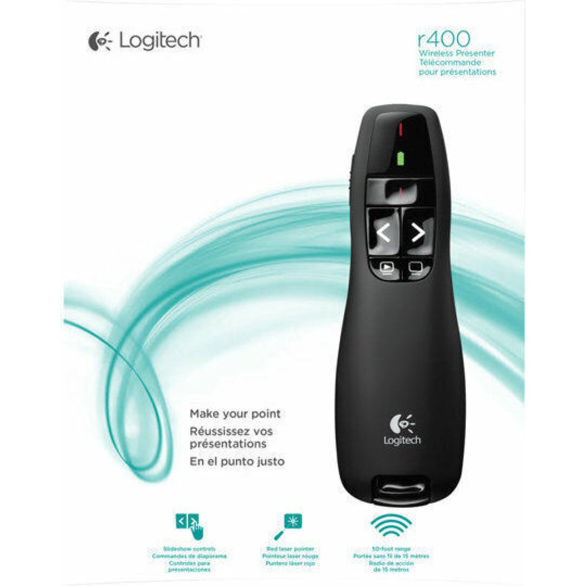 Logitech Presenter R400 με Κόκκινο Laser και Πλήκτρα Slideshow