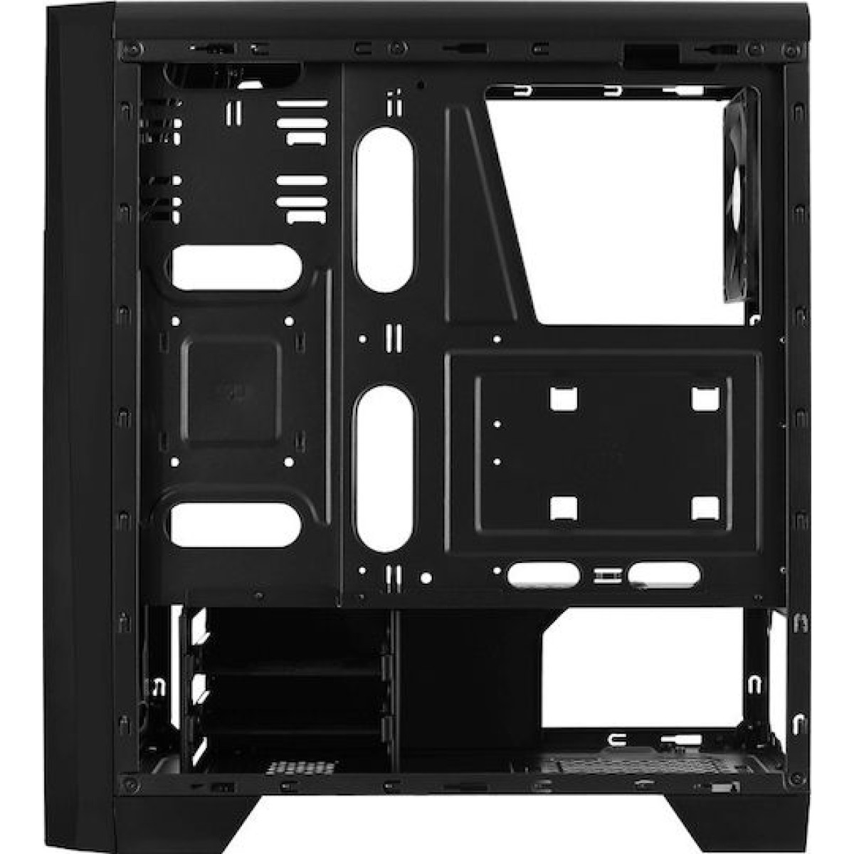Aerocool Cylon Gaming Midi Tower Κουτί Υπολογιστή με Πλαϊνό Παράθυρο και RGB Φωτισμό Μαύρο