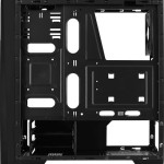 Aerocool Cylon Gaming Midi Tower Κουτί Υπολογιστή με Πλαϊνό Παράθυρο και RGB Φωτισμό Μαύρο