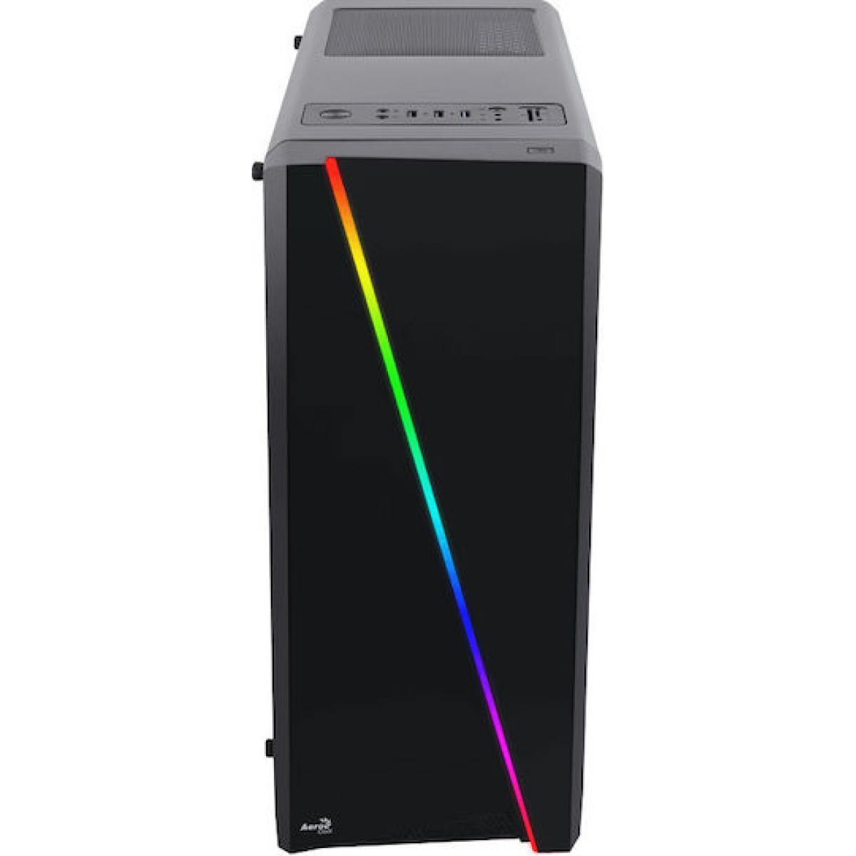 Aerocool Cylon Gaming Midi Tower Κουτί Υπολογιστή με Πλαϊνό Παράθυρο και RGB Φωτισμό Μαύρο