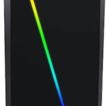 Aerocool Cylon Gaming Midi Tower Κουτί Υπολογιστή με Πλαϊνό Παράθυρο και RGB Φωτισμό Μαύρο