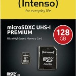Intenso Premium microSDXC 128GB Class 10 U1 UHS-I με αντάπτορα