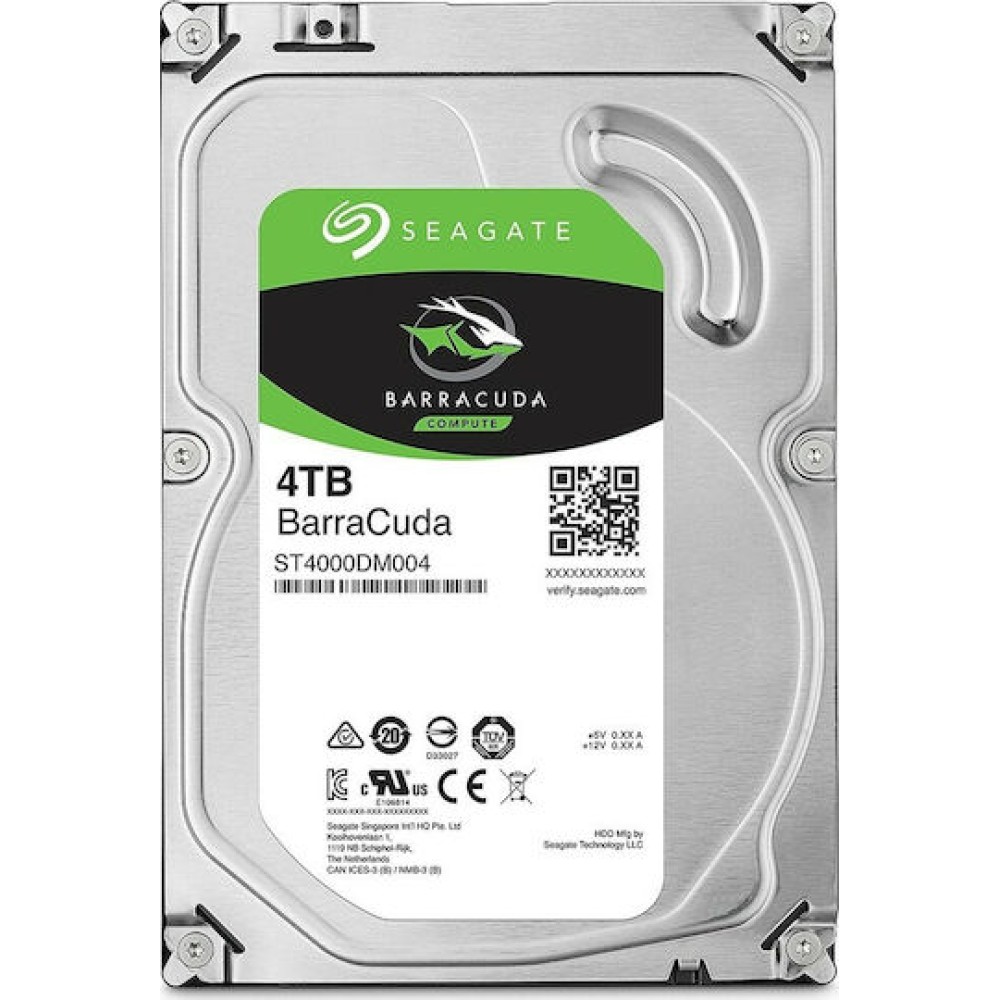Seagate Barracuda 4TB HDD Σκληρός Δίσκος 3.5