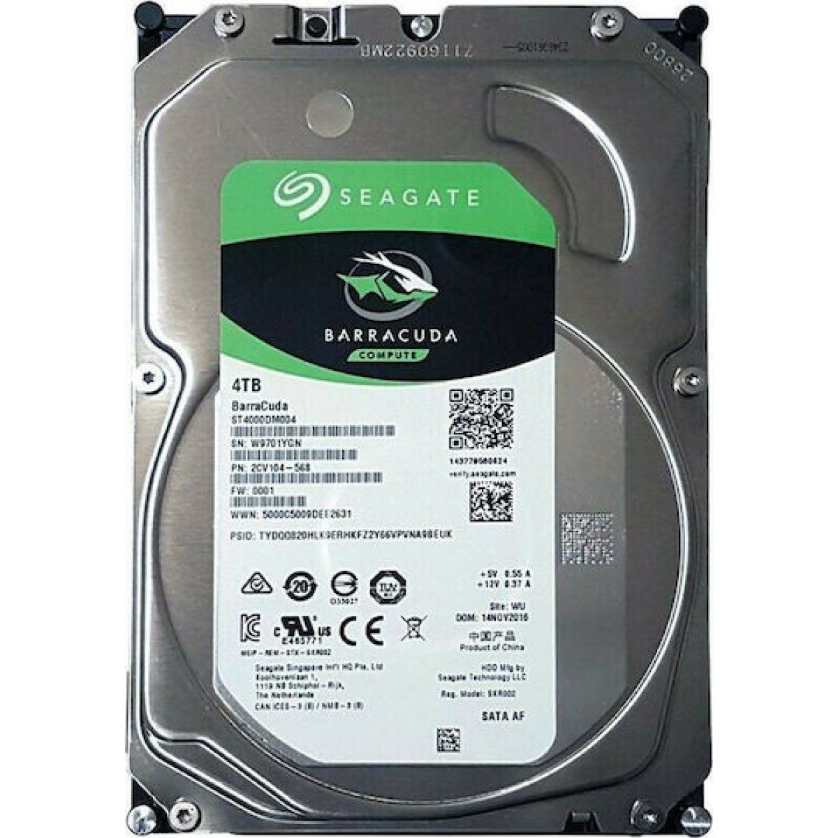 Seagate Barracuda 4TB HDD Σκληρός Δίσκος 3.5