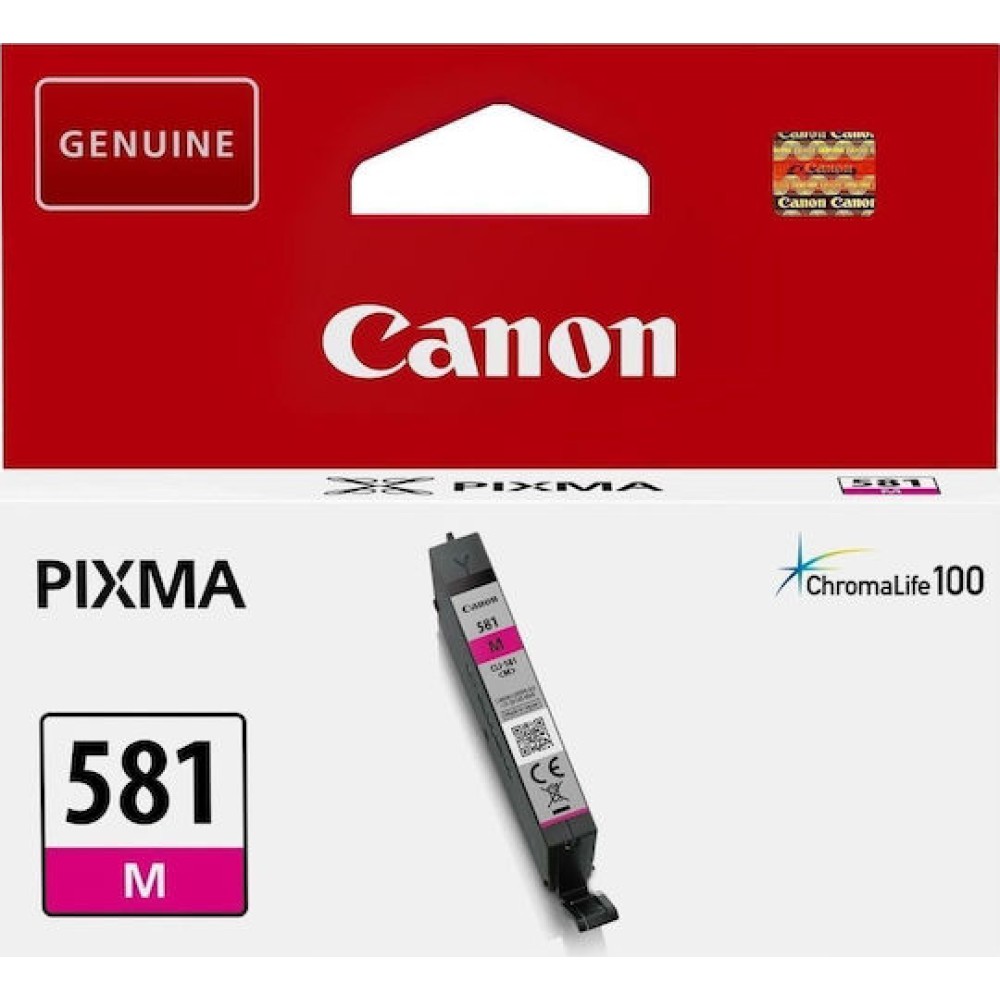 Canon CLI-581 Γνήσιο Μελάνι Εκτυπωτή InkJet Ματζέντα (2104C001)