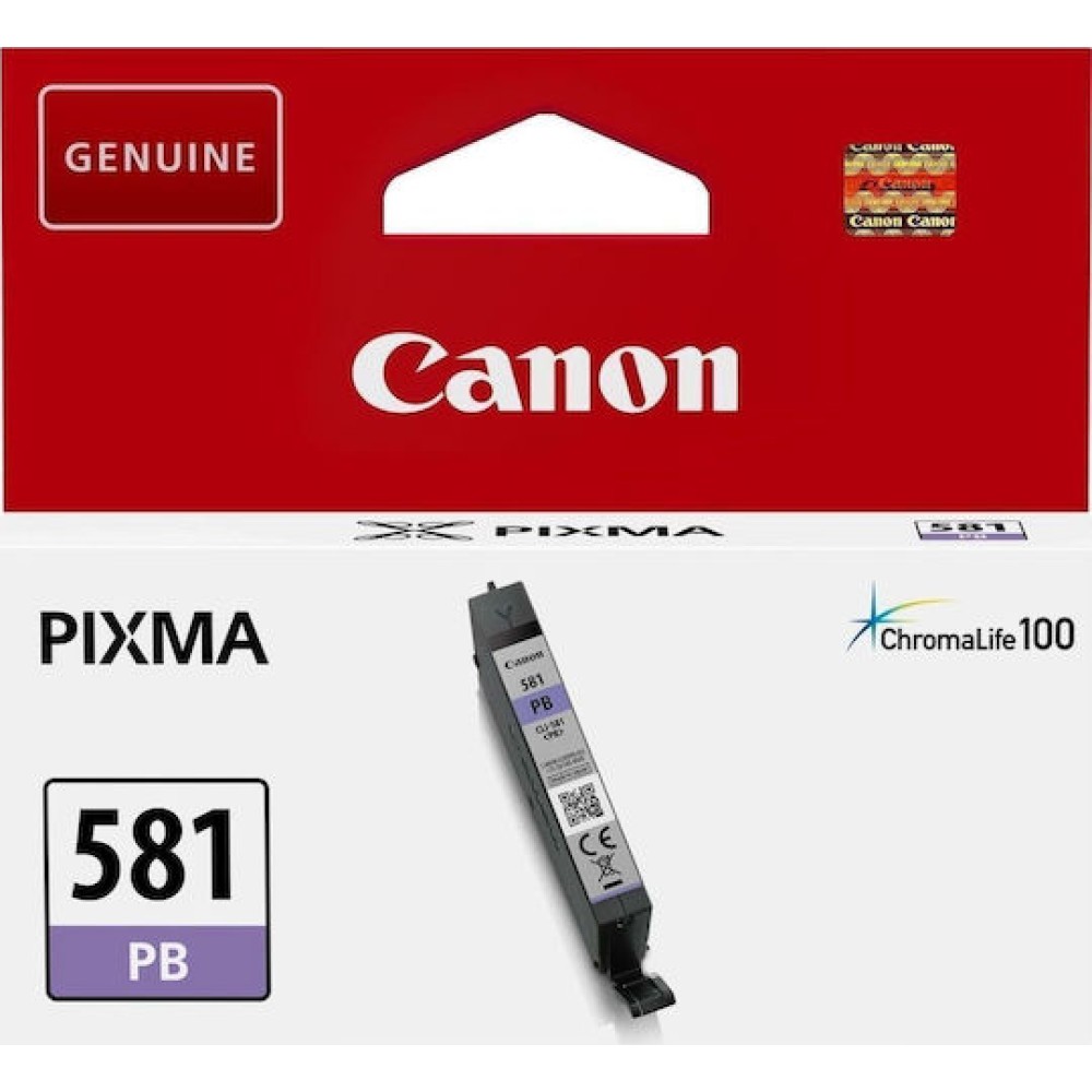 Canon CLI-581 Γνήσιο Μελάνι Εκτυπωτή InkJet Photo Μπλε (2107C001)