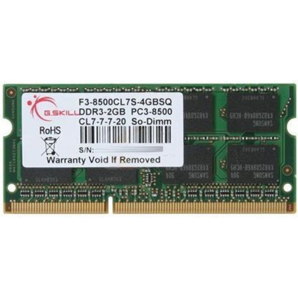 G.Skill Ripjaws DDR3 με Module 1x4GB και Ταχύτητα 1066 για Laptop