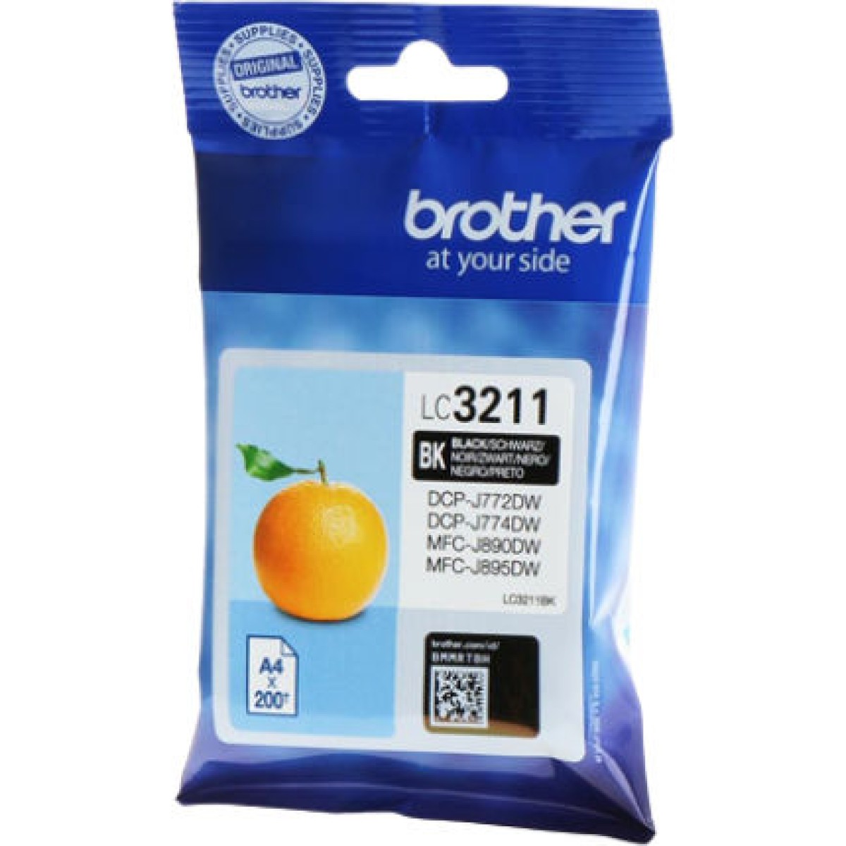 Brother LC-3211 Γνήσιο Μελάνι Εκτυπωτή InkJet Μαύρο (LC-3211BK)
