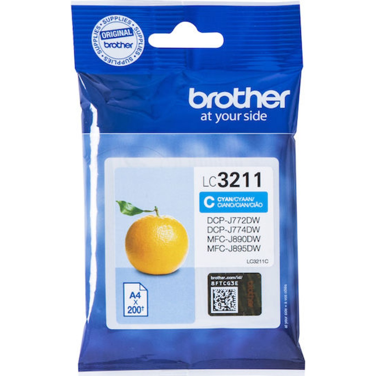 Brother LC-3211 Γνήσιο Μελάνι Εκτυπωτή InkJet Κυανό (LC-3211C)