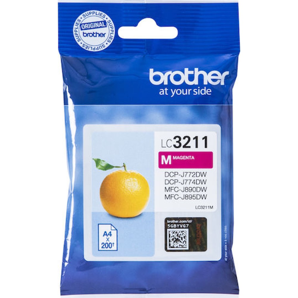 Brother LC-3211 Γνήσιο Μελάνι Εκτυπωτή InkJet Ματζέντα (LC-3211M)