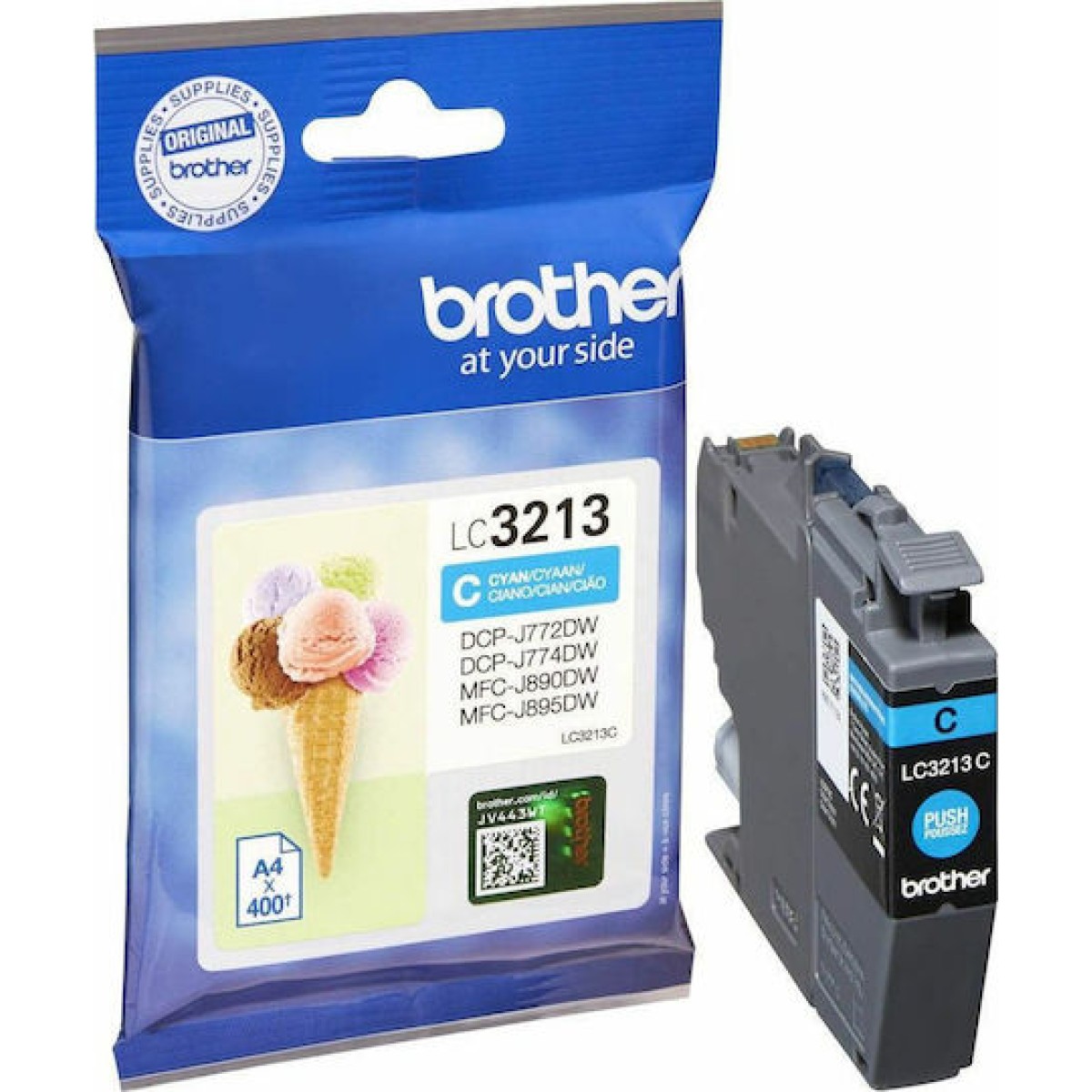 Brother LC-3213 Γνήσιο Μελάνι Εκτυπωτή InkJet Κυανό (LC-3213C)