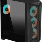 Gigabyte C301 Glass V2 Gaming Midi Tower Κουτί Υπολογιστή με RGB Φωτισμό Μαύρο