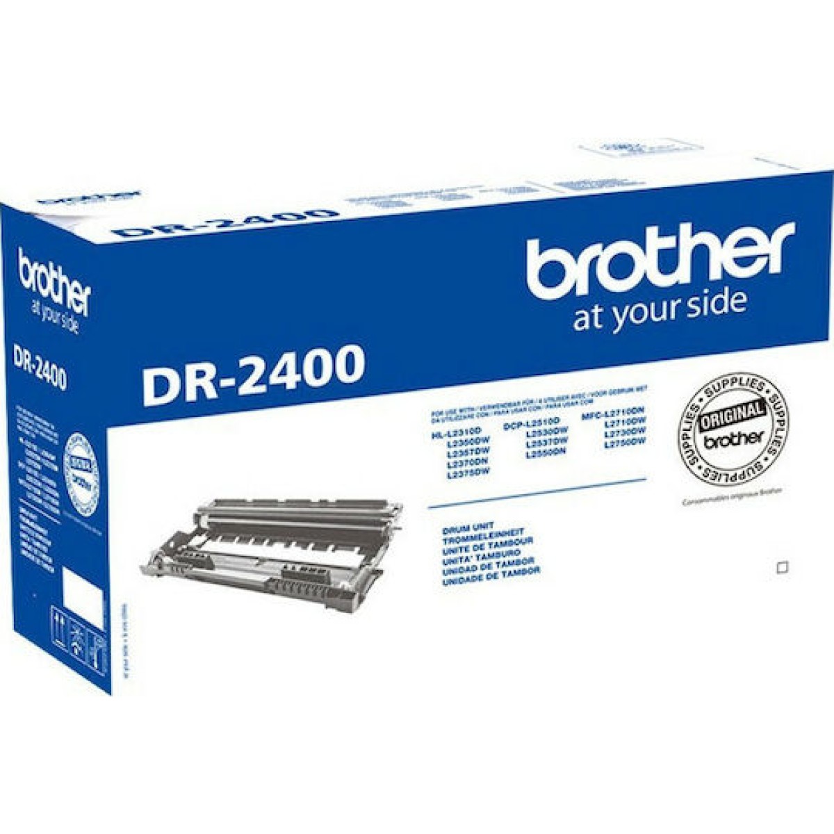 Brother DR-2400 Γνήσιο Drum Laser Εκτυπωτή Μαύρο 12000 Σελίδων (DR-2400)