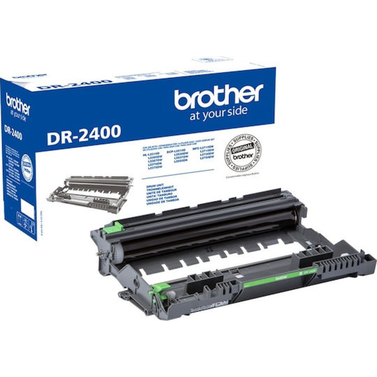 Brother DR-2400 Γνήσιο Drum Laser Εκτυπωτή Μαύρο 12000 Σελίδων (DR-2400)