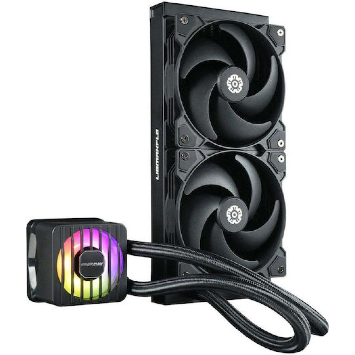Enermax LIQMAXFLO SR Υδρόψυξη Επεξεργαστή Διπλού Ανεμιστήρα 120mm για Socket AM4/AM5/1700/1200/115x με ARGB Φωτισμό