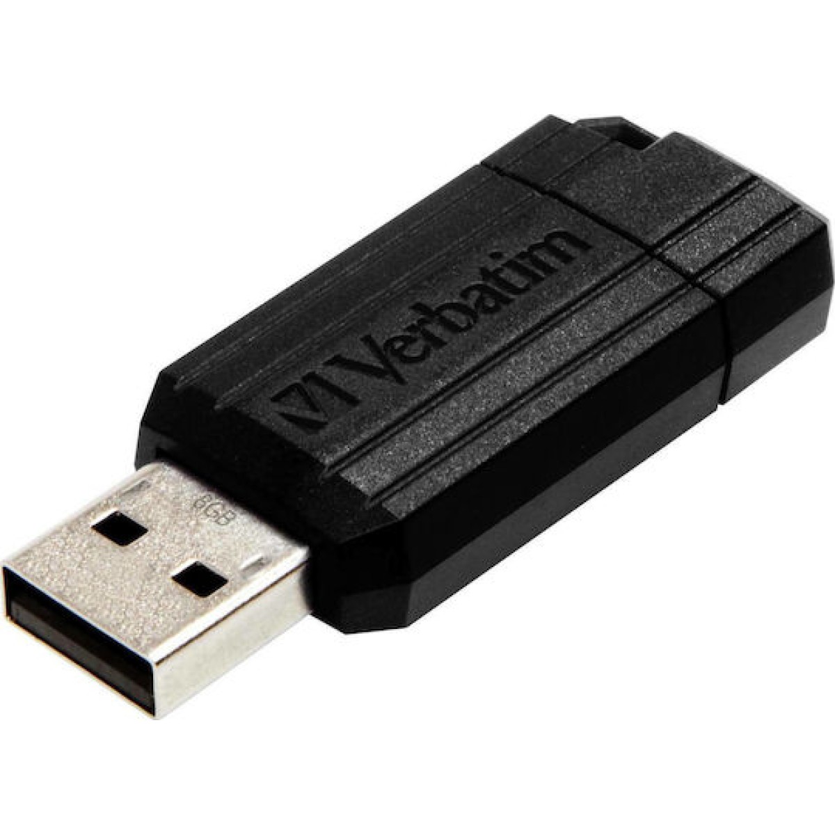 Verbatim PinStripe 8GB USB 2.0 Stick Μαύρο