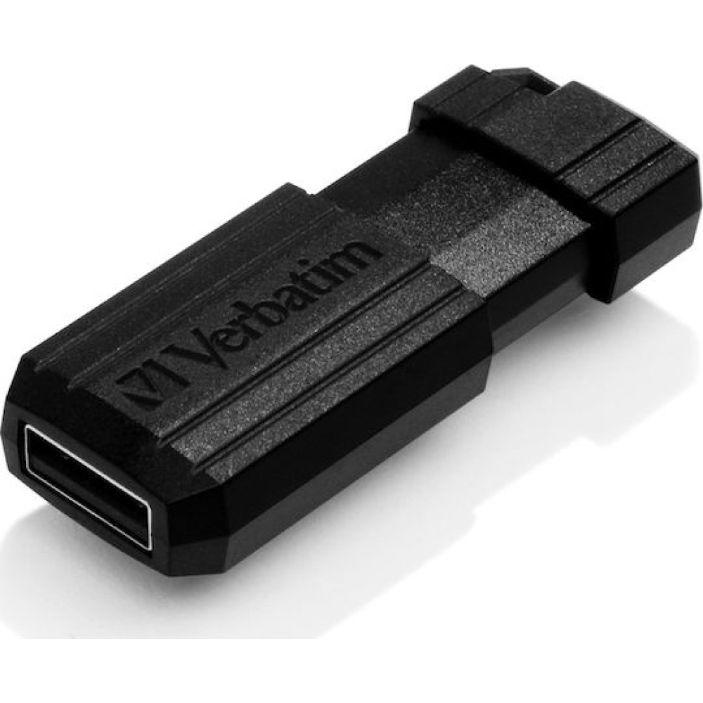 Verbatim PinStripe 16GB USB 2.0 Stick Μαύρο