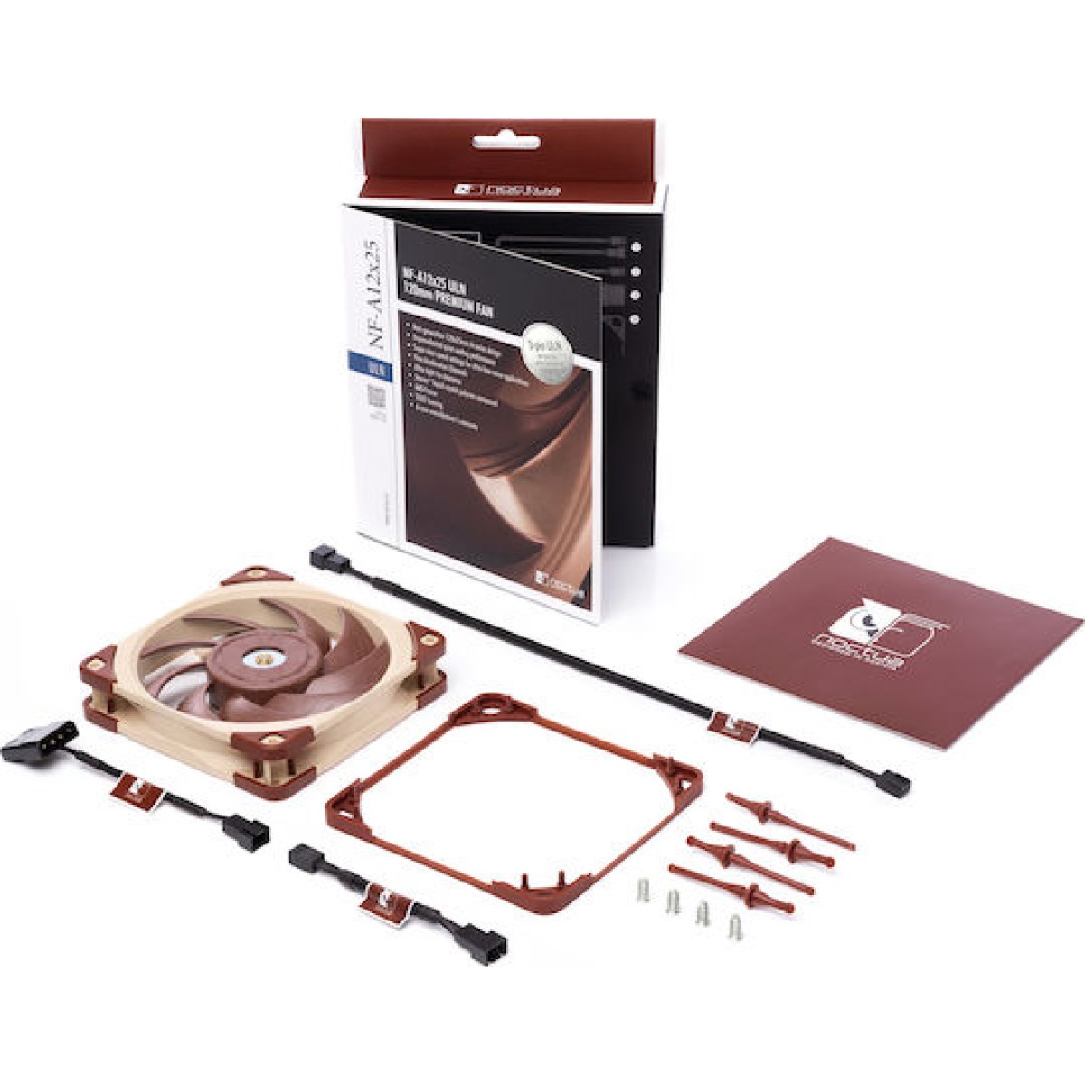 Noctua NF-A12x25 ULN Case Fan 120mm με Σύνδεση 3-Pin Καφέ