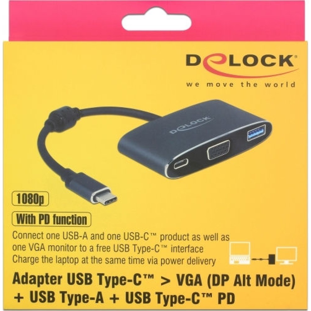 DeLock 62992 USB-C Docking Station με 4K PD Γκρι