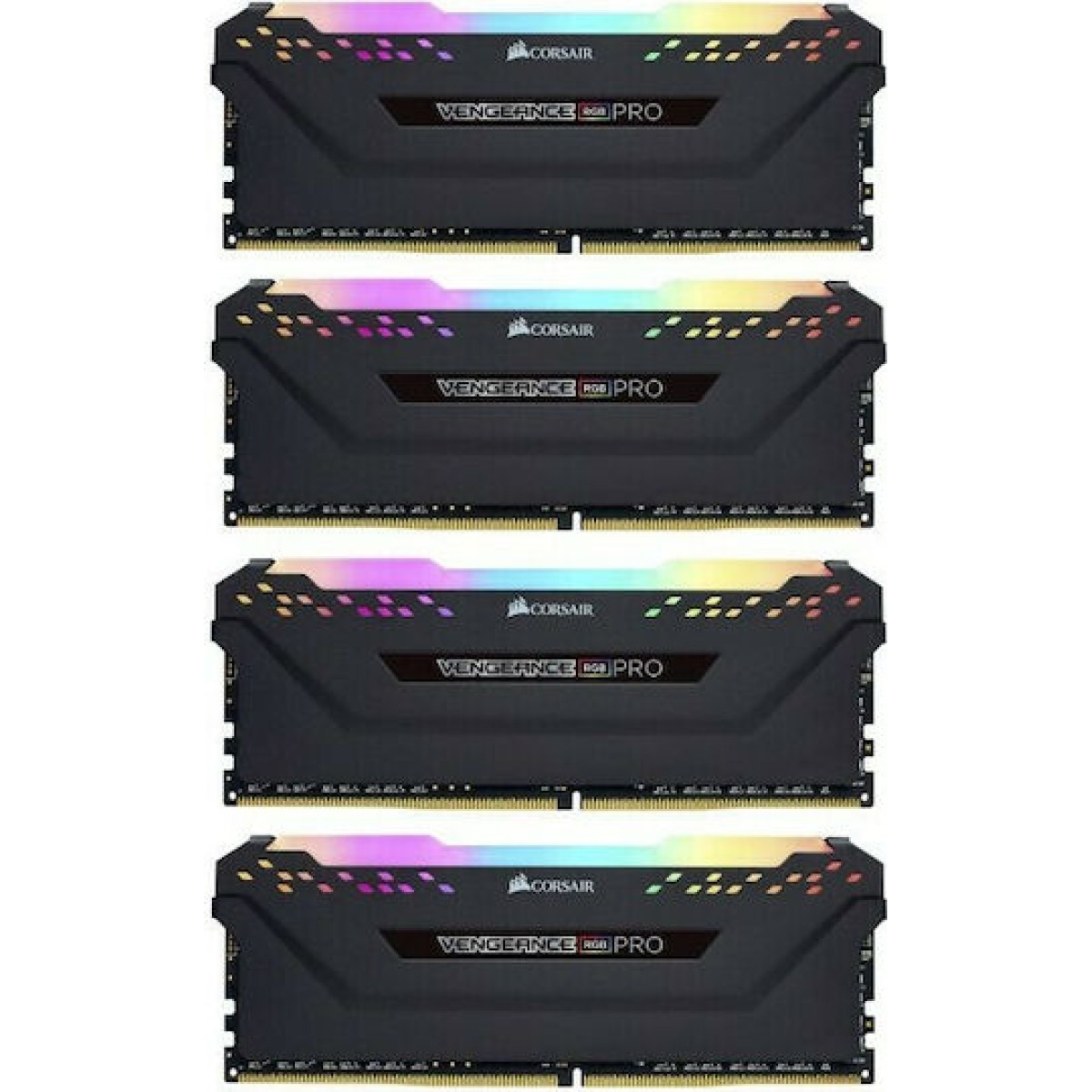 Corsair Vengeance RGB Pro DDR4 32GB RAM με 4x8GB Modules και Ταχύτητα 3200 για Desktop