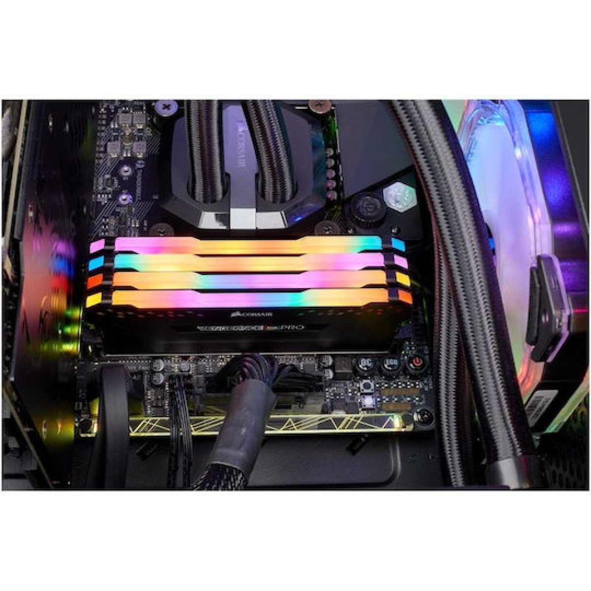 Corsair Vengeance RGB Pro DDR4 32GB RAM με 4x8GB Modules και Ταχύτητα 3200 για Desktop