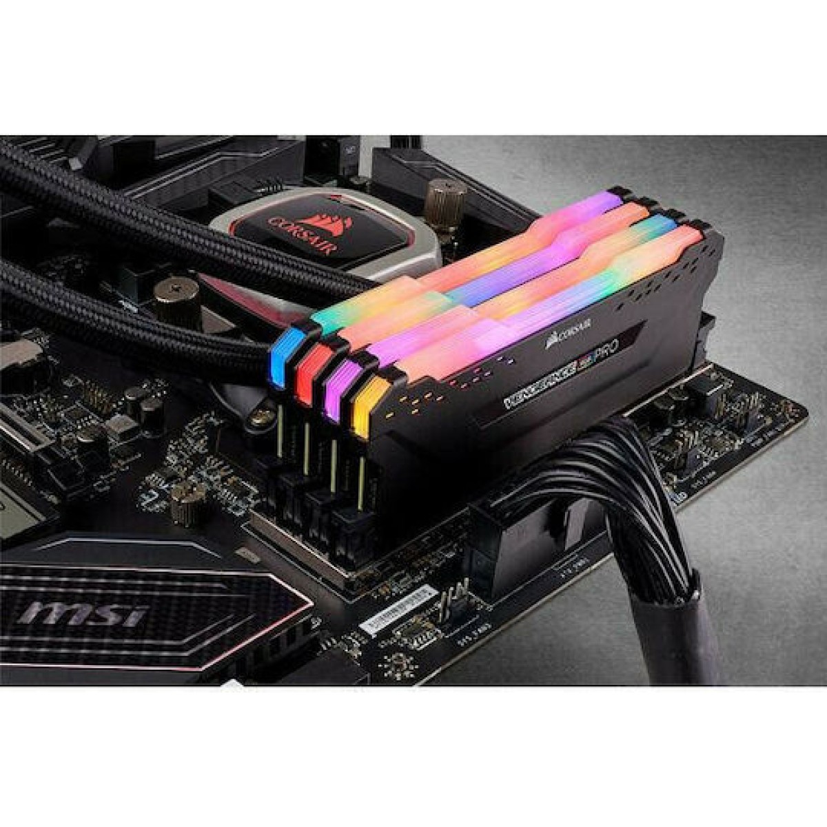 Corsair Vengeance RGB Pro DDR4 32GB RAM με 4x8GB Modules και Ταχύτητα 3200 για Desktop