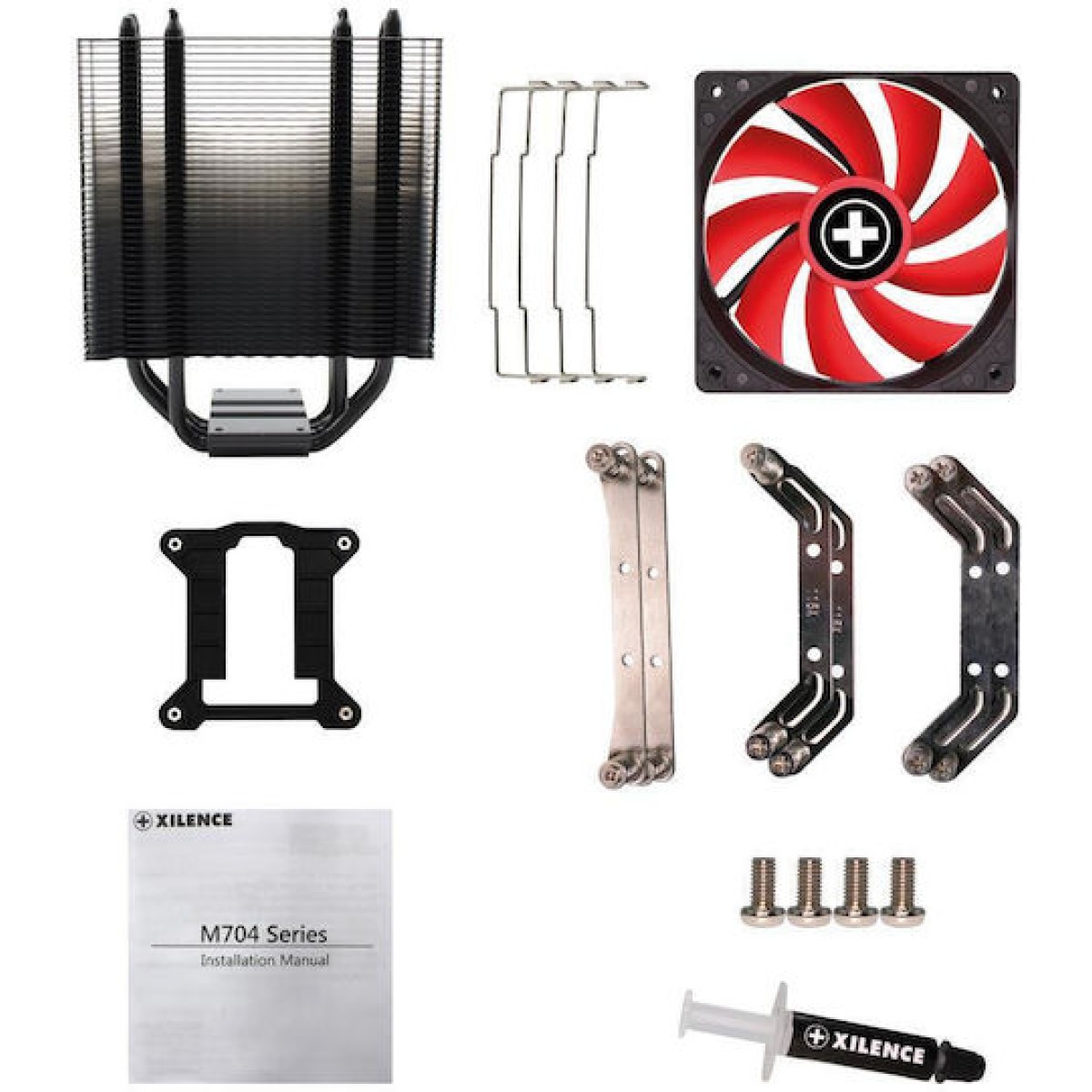 Xilence M704 Ψύκτρα Επεξεργαστή για Socket AM4/115x/AM3/AM3+ Κόκκινη