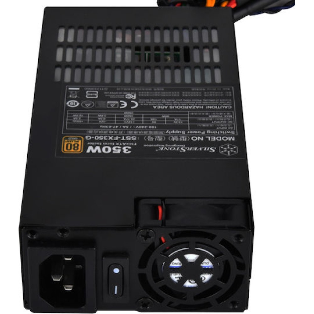Silverstone FX350-G 350W Μαύρο Τροφοδοτικό Υπολογιστή Full Wired 80 Plus Gold
