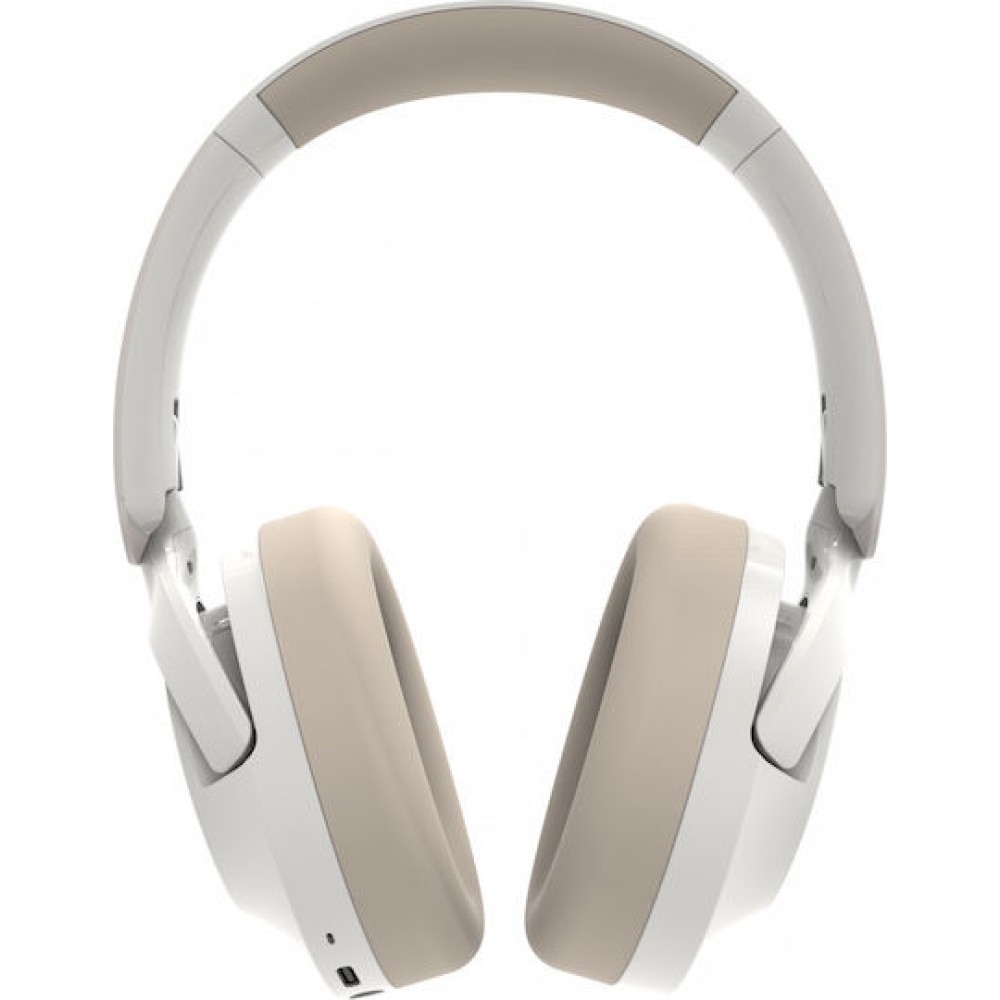 Creative Zen Hybrid 2 Ασύρματα / Ενσύρματα Over Ear Ακουστικά με 67 ώρες Λειτουργίας και Quick Charge Cream