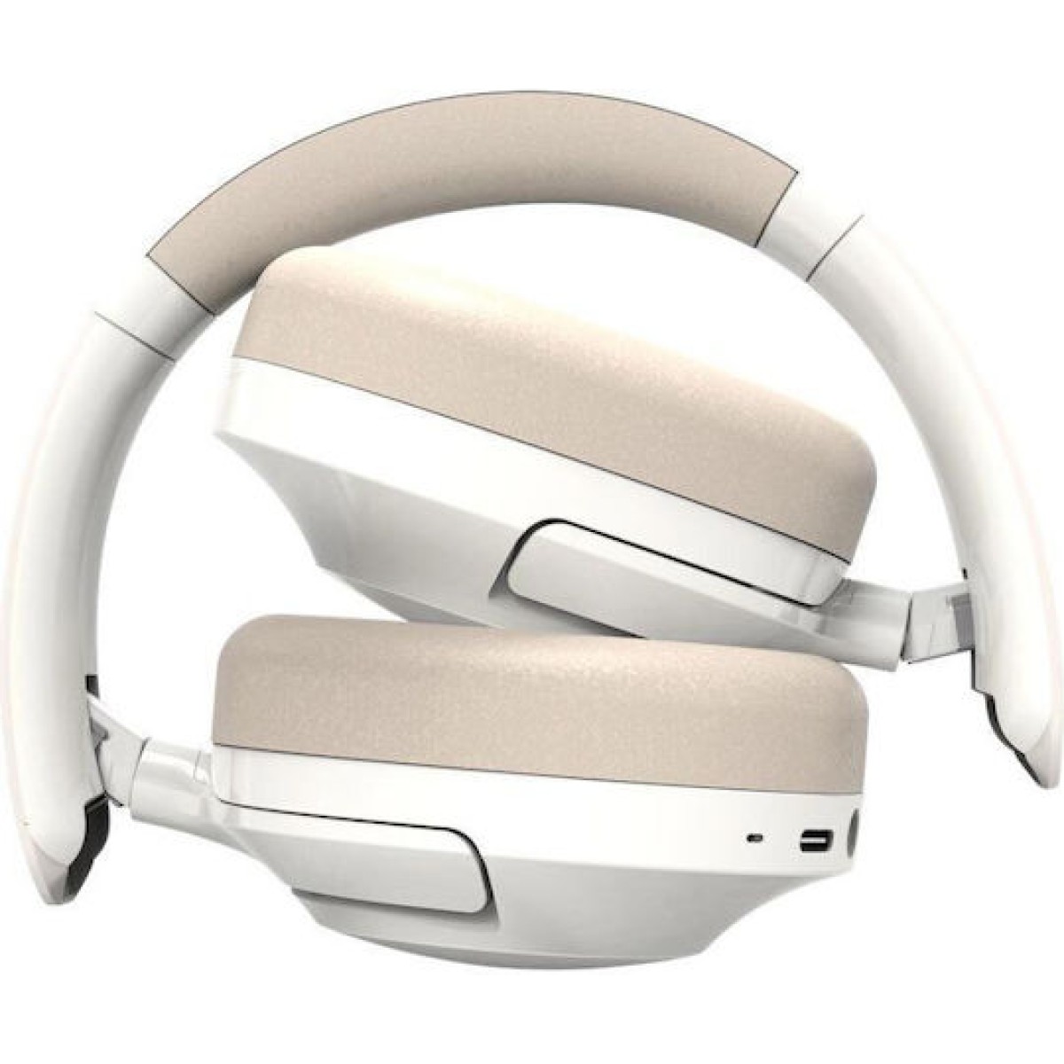 Creative Zen Hybrid 2 Ασύρματα / Ενσύρματα Over Ear Ακουστικά με 67 ώρες Λειτουργίας και Quick Charge Cream