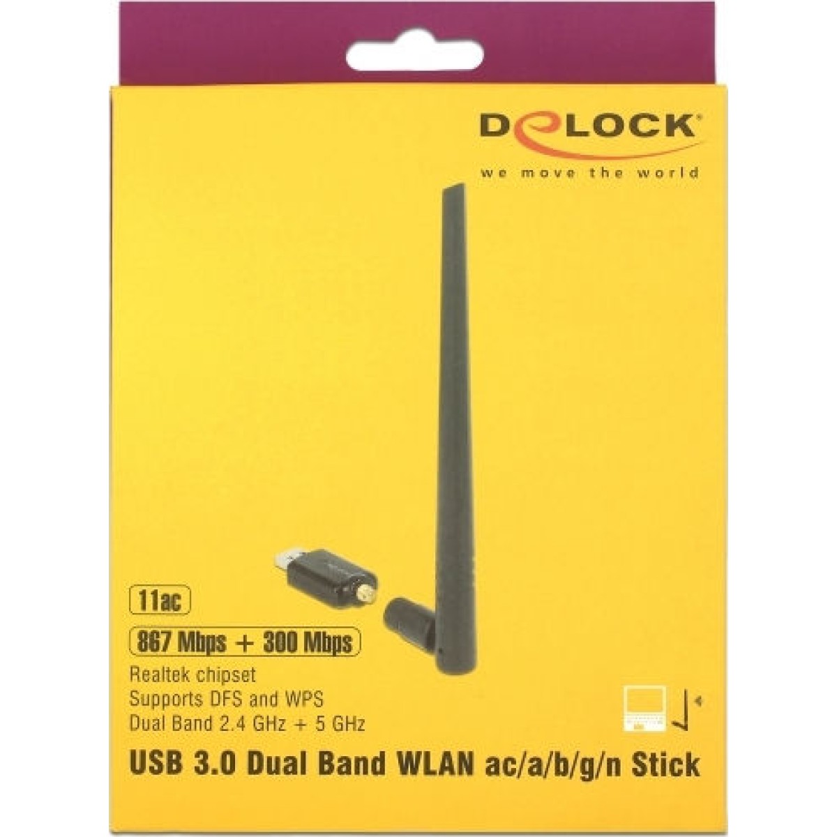 DeLock 12535 USB Αντάπτορας Δικτύου για Ενσύρματη σύνδεση Ethernet