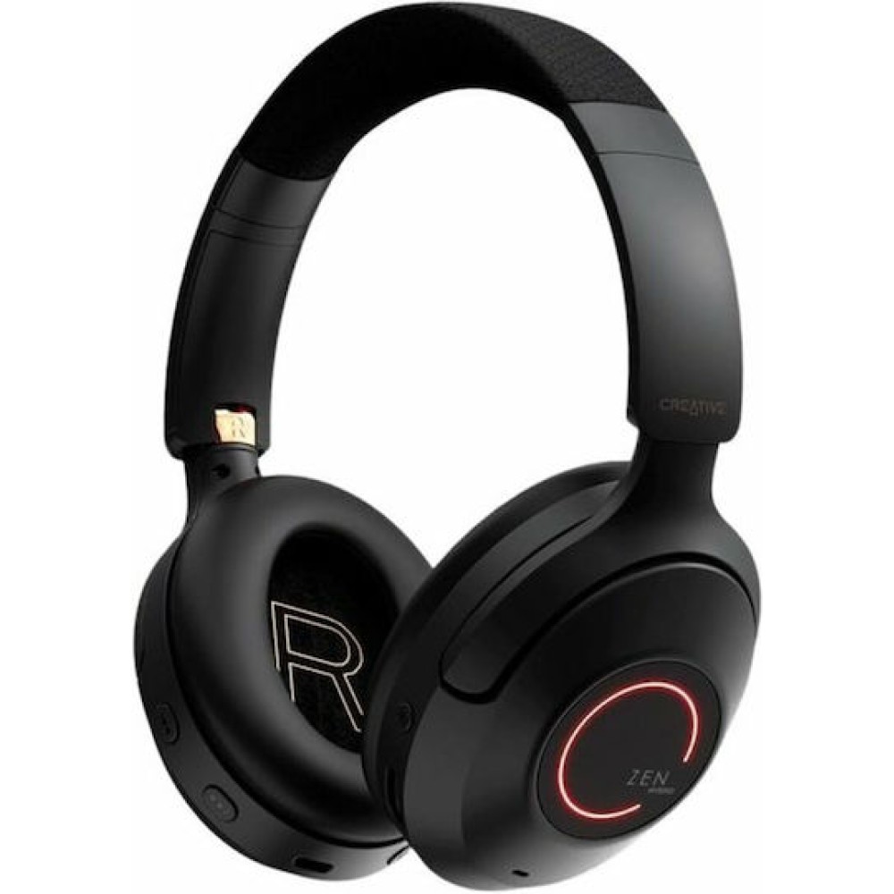 Creative Zen Hybrid Pro Ασύρματα / Ενσύρματα Over Ear Ακουστικά με 27 ώρες Λειτουργίας Μαύρα