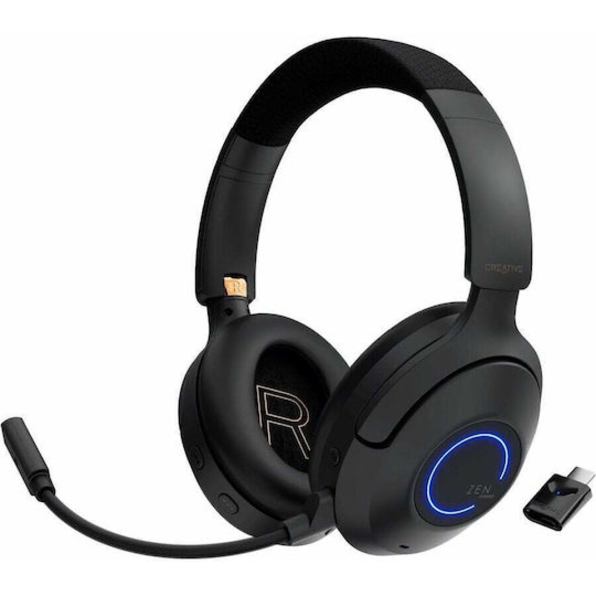 Creative Zen Hybrid Pro Classic Ασύρματα / Ενσύρματα Over Ear Ακουστικά με 100 ώρες Λειτουργίας Μαύρα