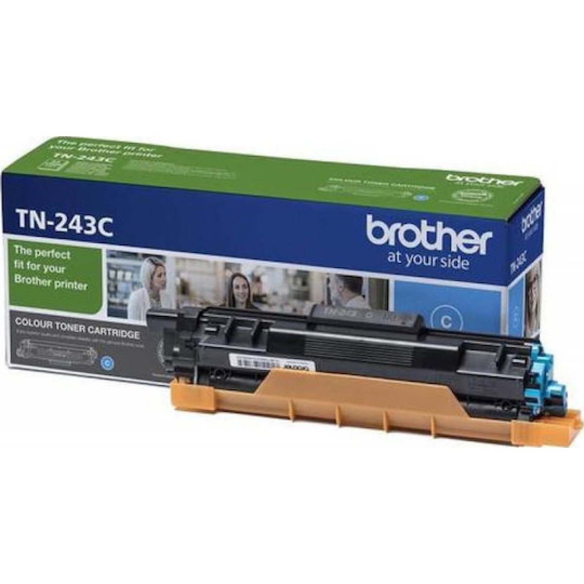 Brother TN-243C Γνήσιο Toner Laser Εκτυπωτή Κυανό 1000 Σελίδων (TN-243C)